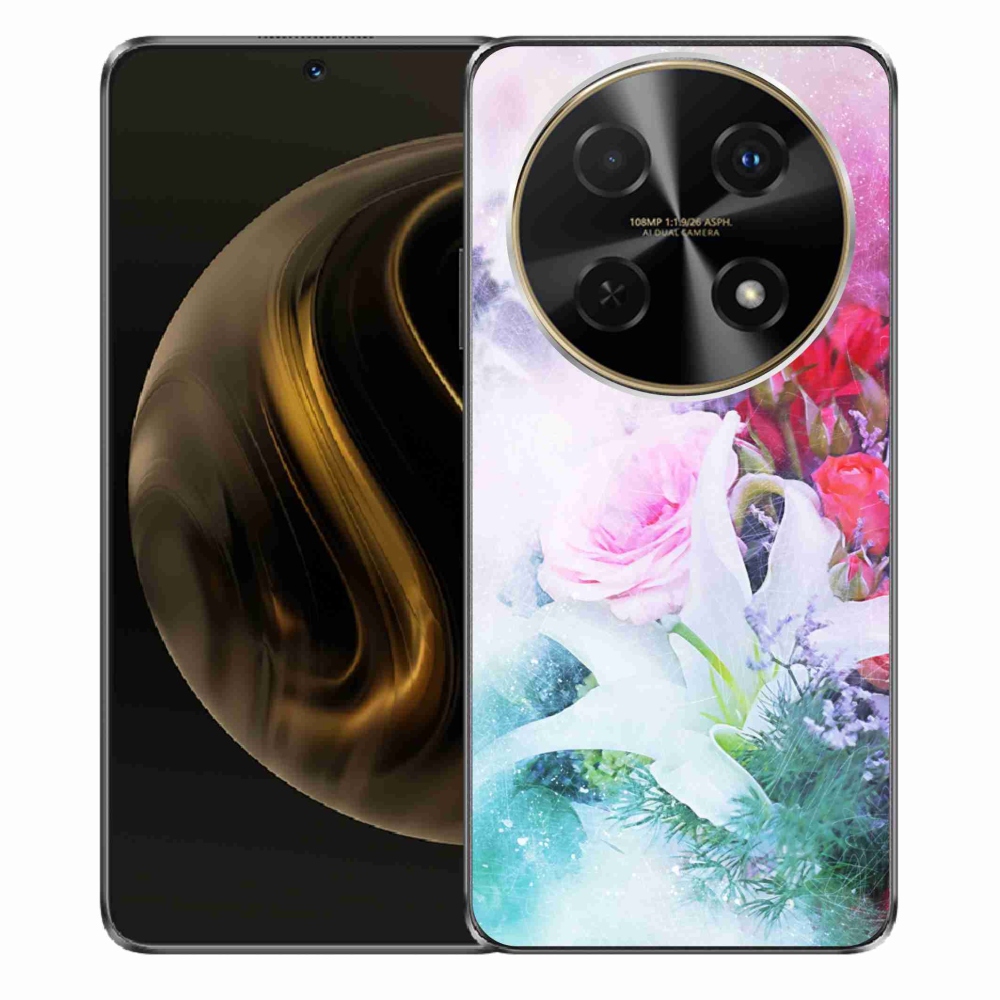 Gelový kryt mmCase na Huawei Nova 12i - květiny 4