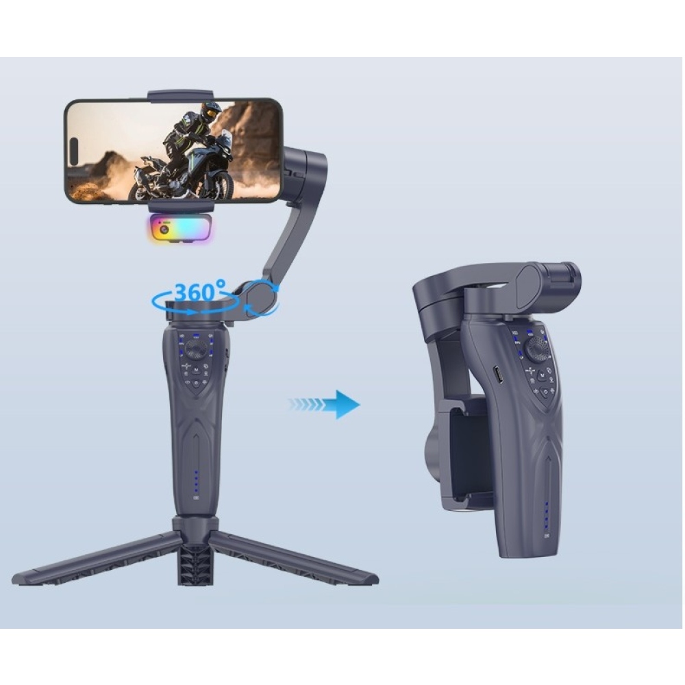 F12 Pro 3osý gimbal stabilizátor na mobil s AI sledováním