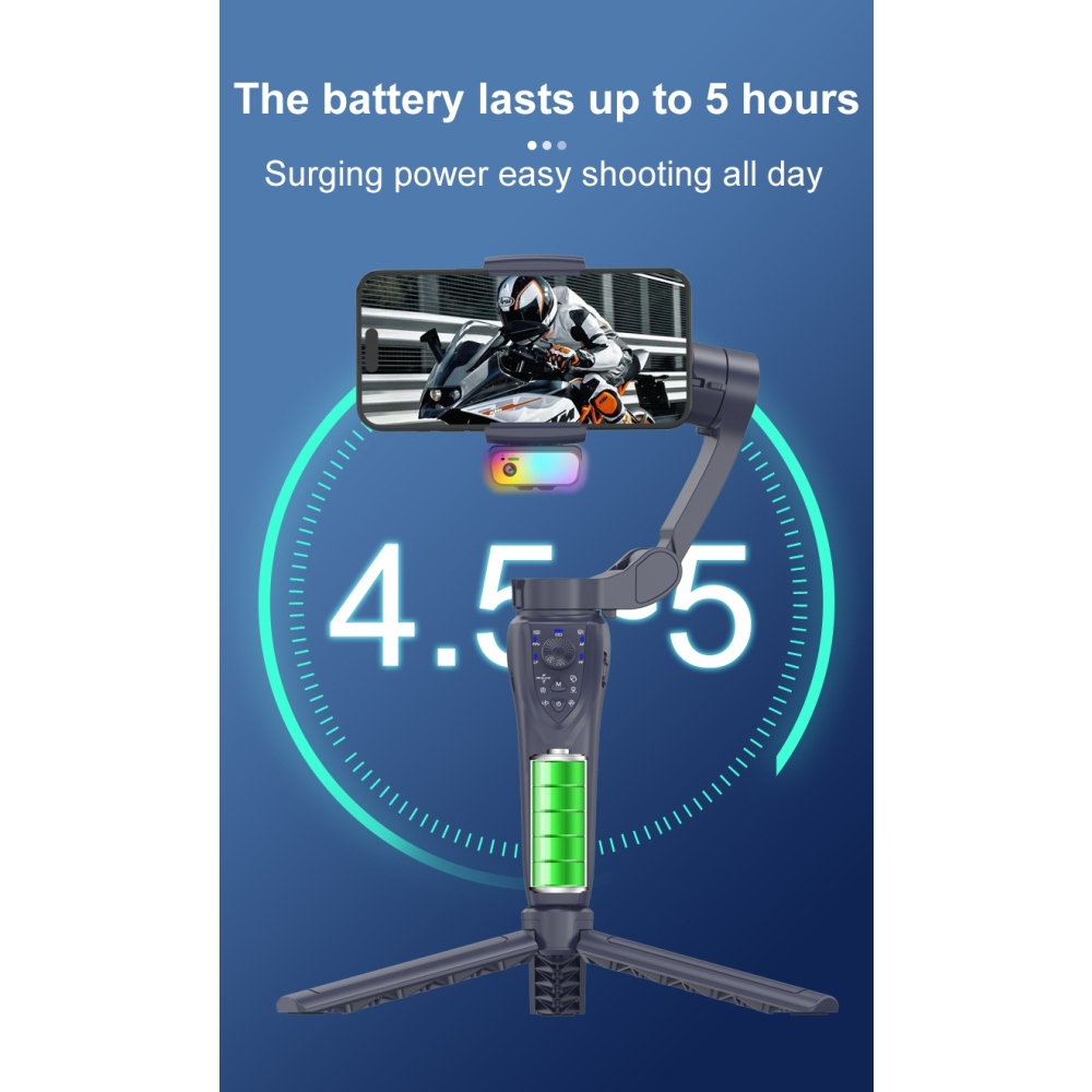 F12 Pro 3osý gimbal stabilizátor na mobil s AI sledováním