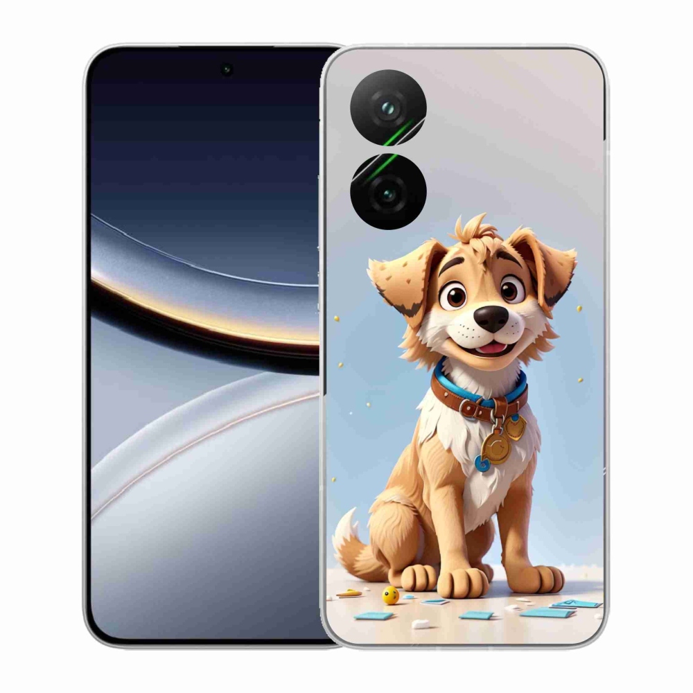 Gelový kryt mmCase na Xiaomi Poco F7 5G - kreslené štěně