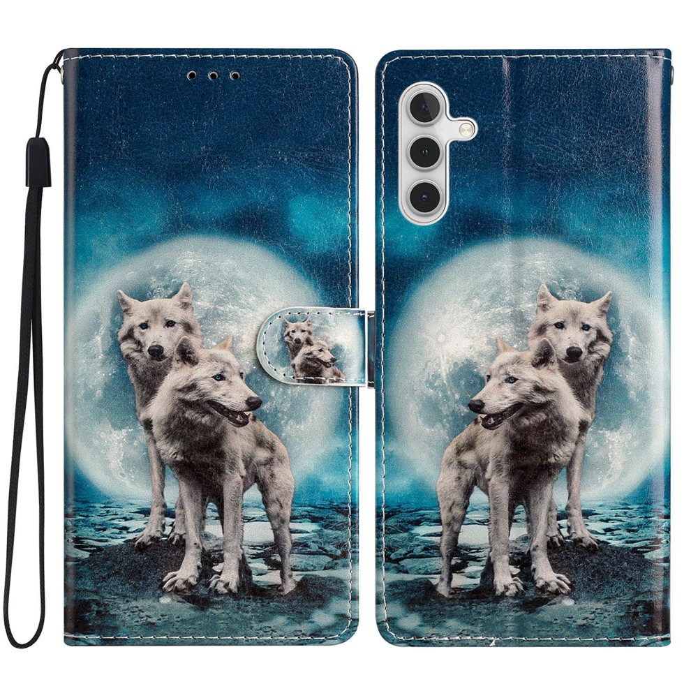 Unique knížkové pouzdro na Samsung Galaxy S25 FE - dva vlci