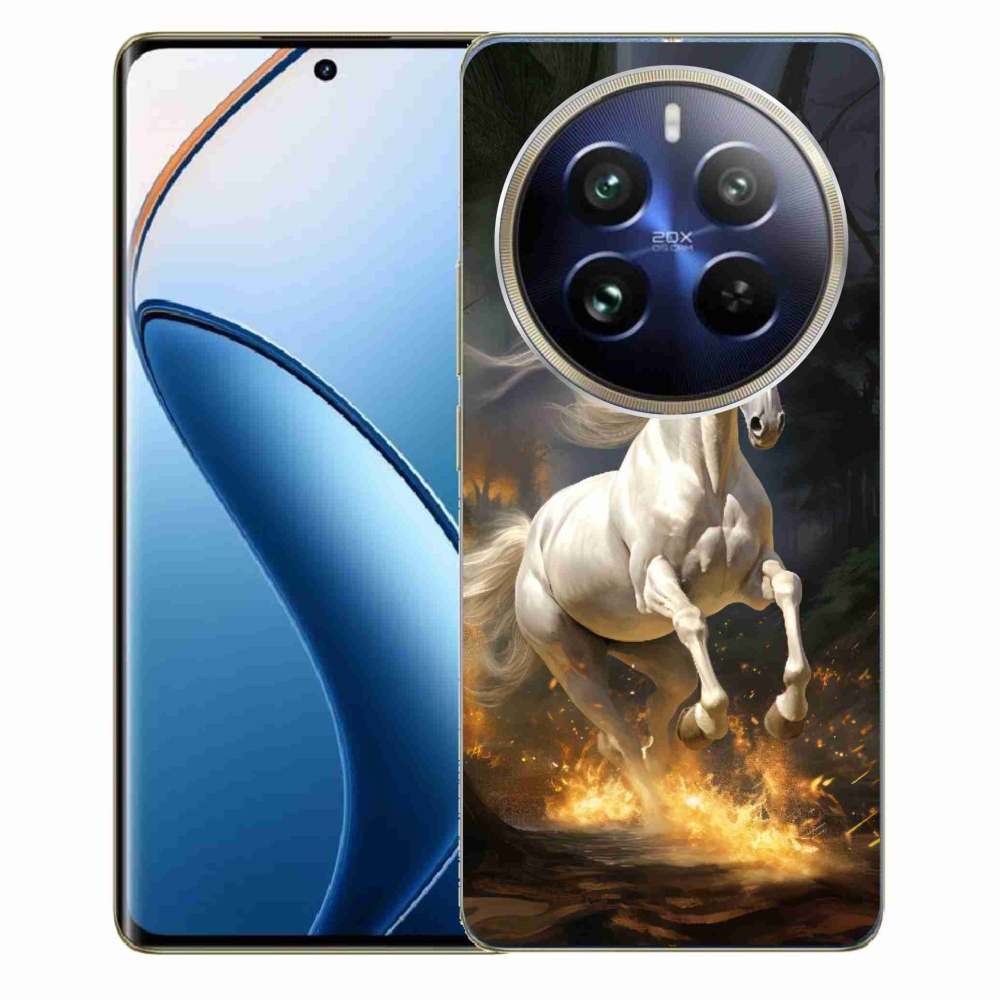 Gelový kryt mmCase na Realme 12 Pro 5G/12 Pro+ 5G - bílý kůň 2