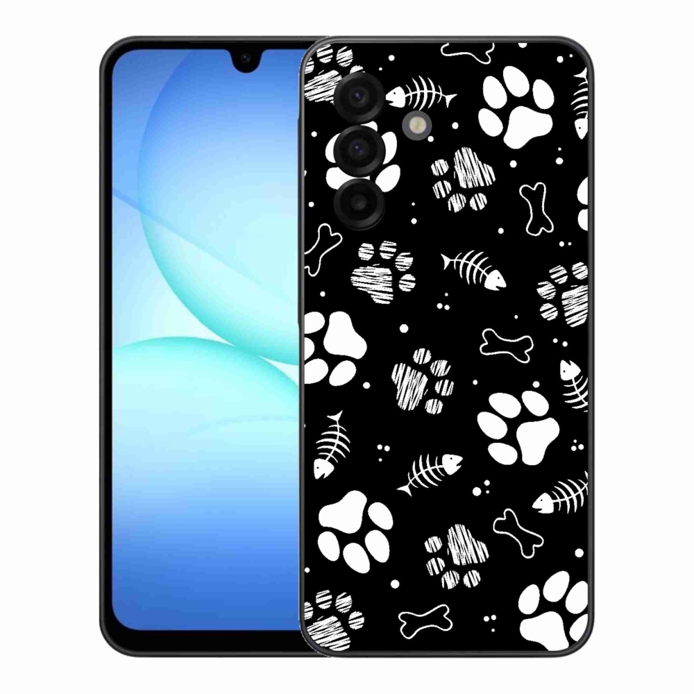 Gelový kryt mmCase na Samsung Galaxy A17 5G - psí tlapky
