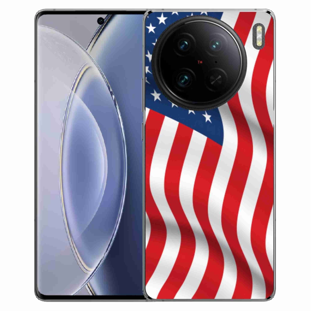 Gelový kryt mmCase na Vivo X90 Pro - USA vlajka