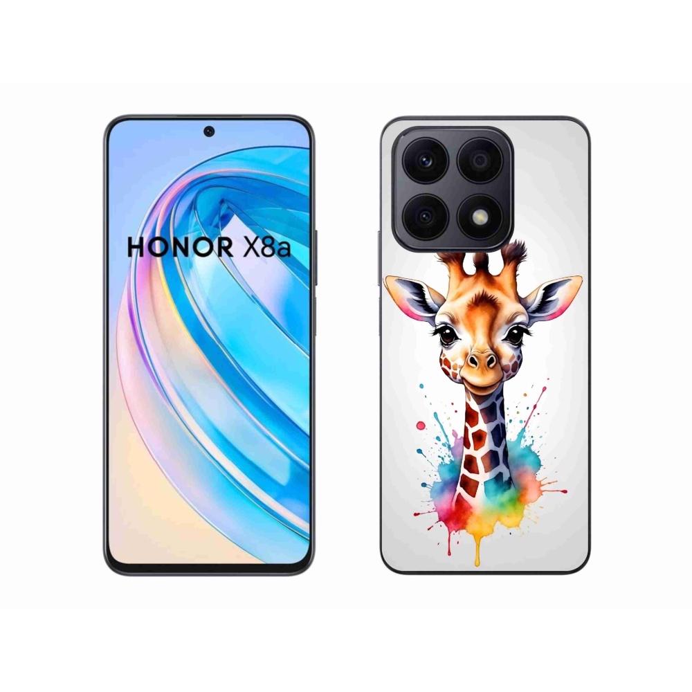 Gelový kryt mmCase na Honor X8a - žirafa 1