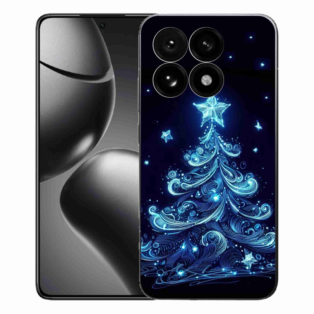 Gelový kryt mmCase na Xiaomi 15T - neonový vánoční stromek 4