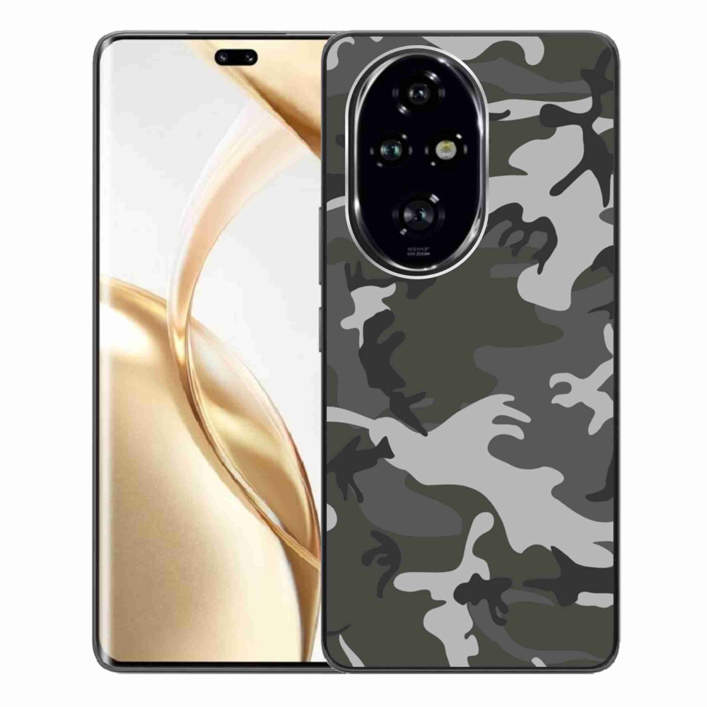 Gelový kryt mmCase na Honor 200 Pro 5G - maskáčový vzor
