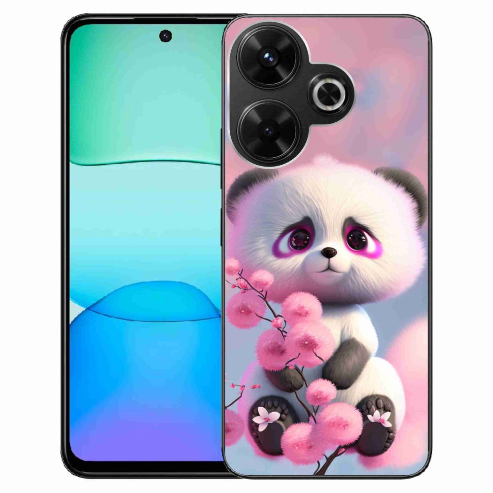 Gelový kryt mmCase na Xiaomi Redmi 13 4G/Poco M6 4G - roztomilá panda 1