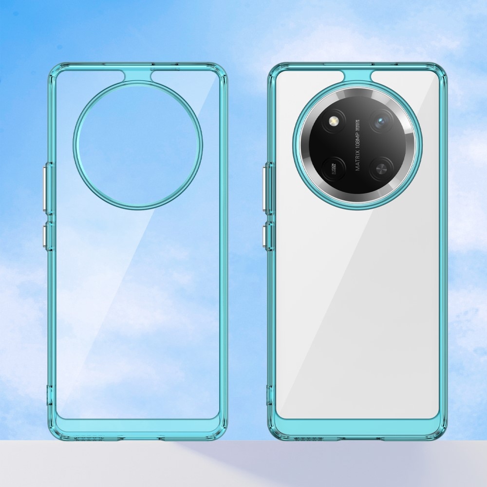 Gelový obal s pevnými zády na Honor Magic 7 Lite 5G - světlemodrý