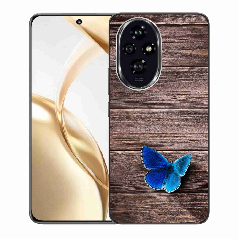 Gelový kryt mmCase na Honor 200 5G - modrý motýl 1