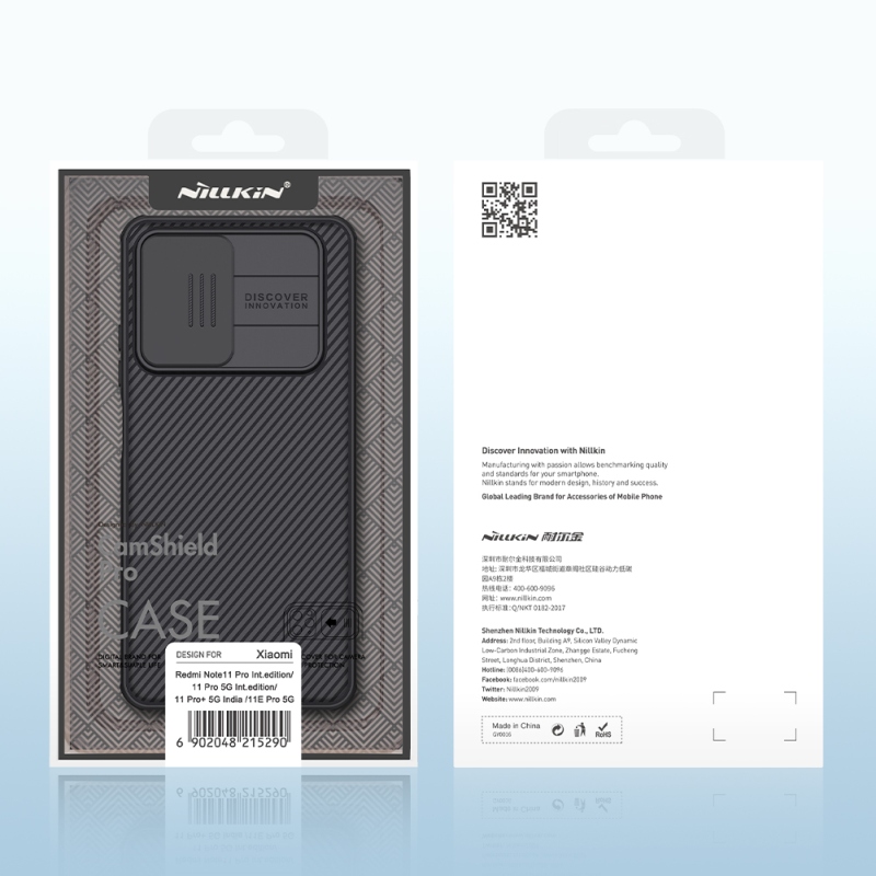 Nillkin CamShield PRO Zadní Kryt pro Xiaomi Redmi Note 11 Pro/11 Pro 5G Black