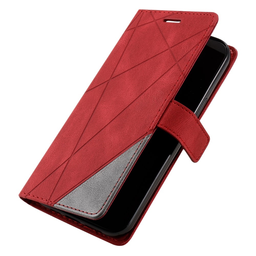 Lines knížkové pouzdro na Xiaomi Redmi Note 14 Pro 5G/Poco X7 5G/Note 14 Pro+ 5G - červené