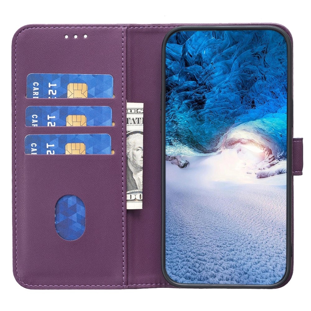 BNF knížkové pouzdro na Samsung Galaxy S23 FE - tmavěfialová