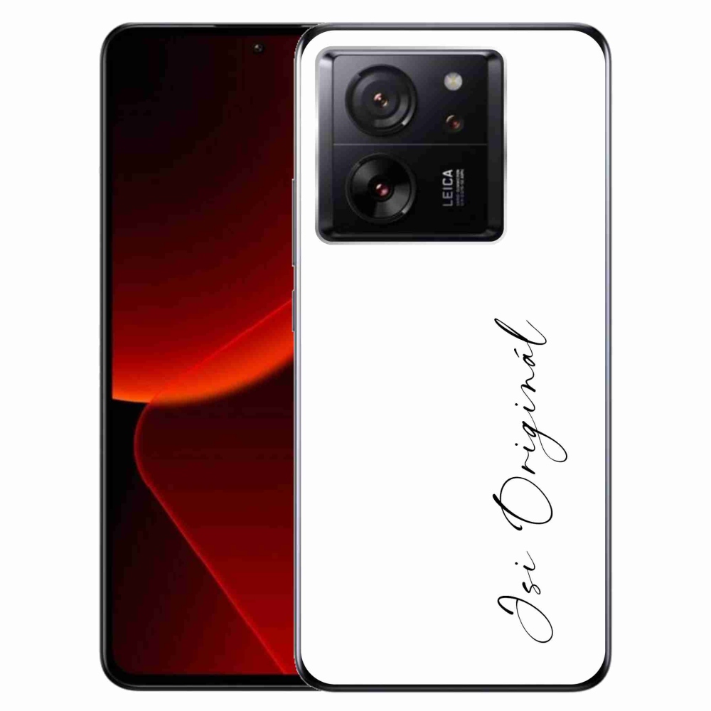 Gelový kryt mmCase na Xiaomi 13T/13T Pro - jsi originál bílé pozadí
