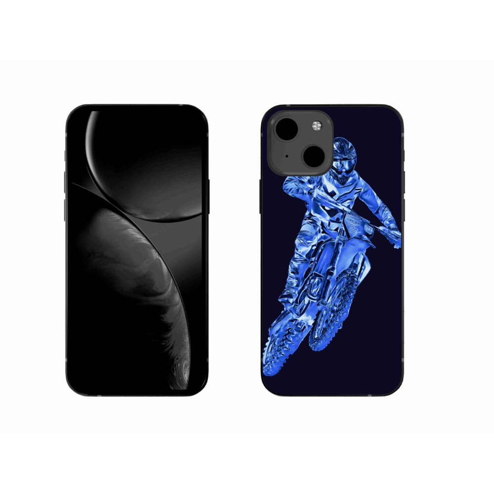 Gelový kryt mmCase na iPhone 13 - motocross 1
