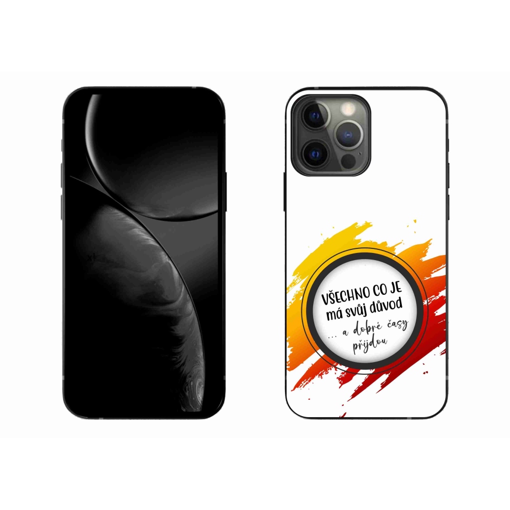 Gelový kryt mmCase na iPhone 13 Pro Max 6.7 - citát 3 bílé pozadí
