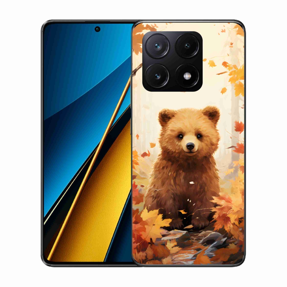 Gelový kryt mmCase na Xiaomi Poco X6 Pro 5G - medvěd v lese