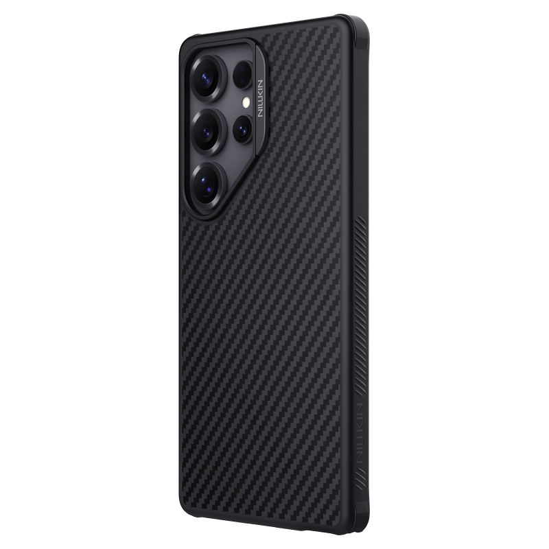 Nillkin Synthetic Fiber PRO Magnetic Zadní Kryt pro Samsung Galaxy S25 Ultra Silvery
