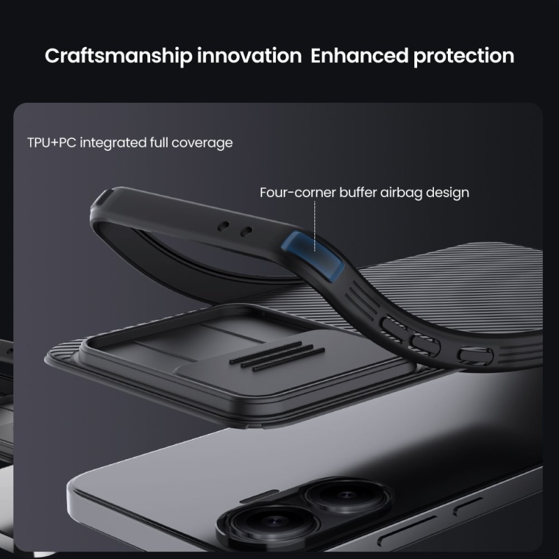 Nillkin CamShield PRO Zadní Kryt pro Poco F7 Black