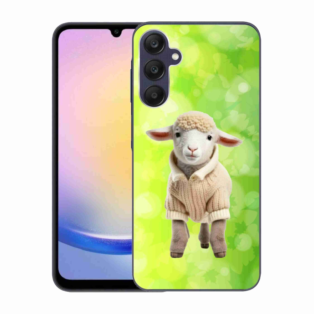 Gelový kryt mmCase na Samsung Galaxy A25 5G - jehně ve svetru