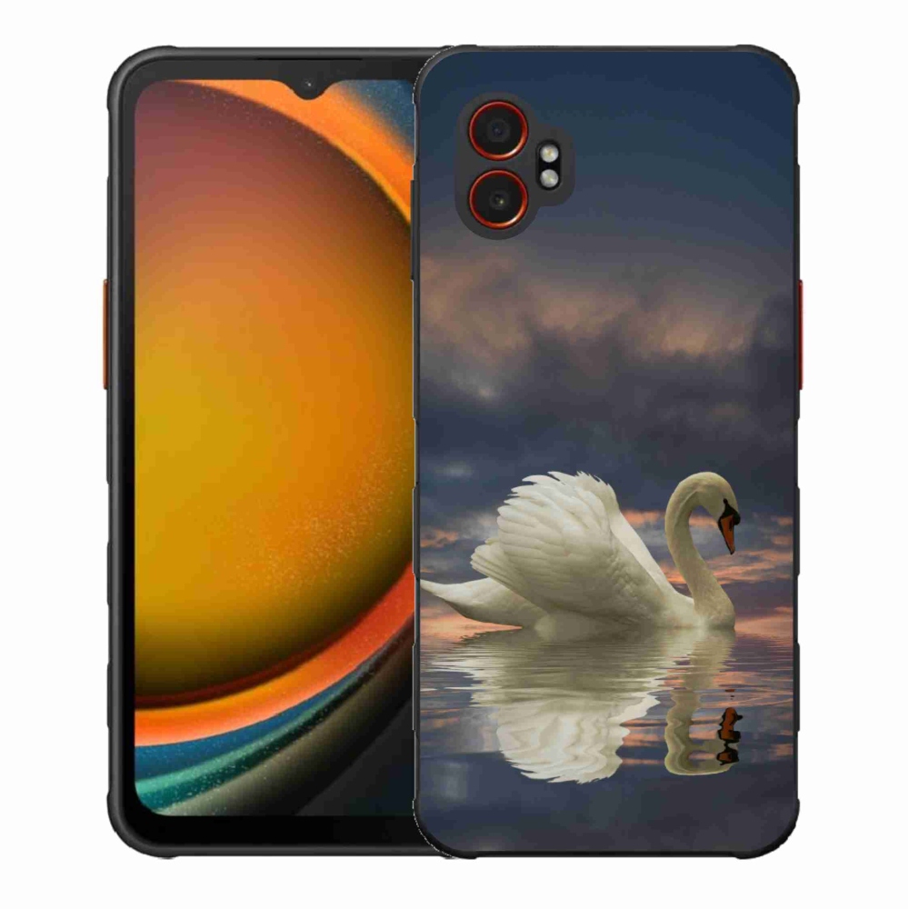 Gelový kryt mmCase na Samsung Galaxy Xcover 7 Pro - labuť