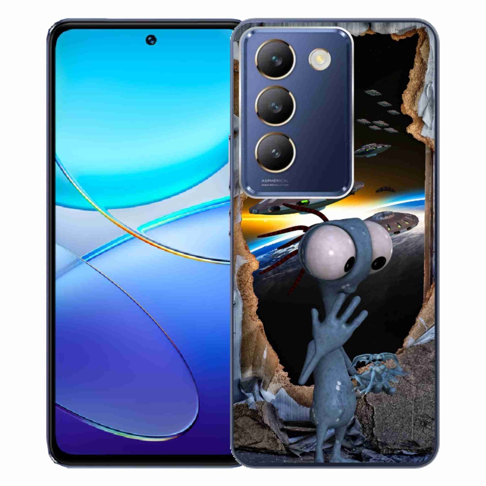 Gelový kryt mmCase na Vivo V40 SE 4G/5G - mimozemšťan