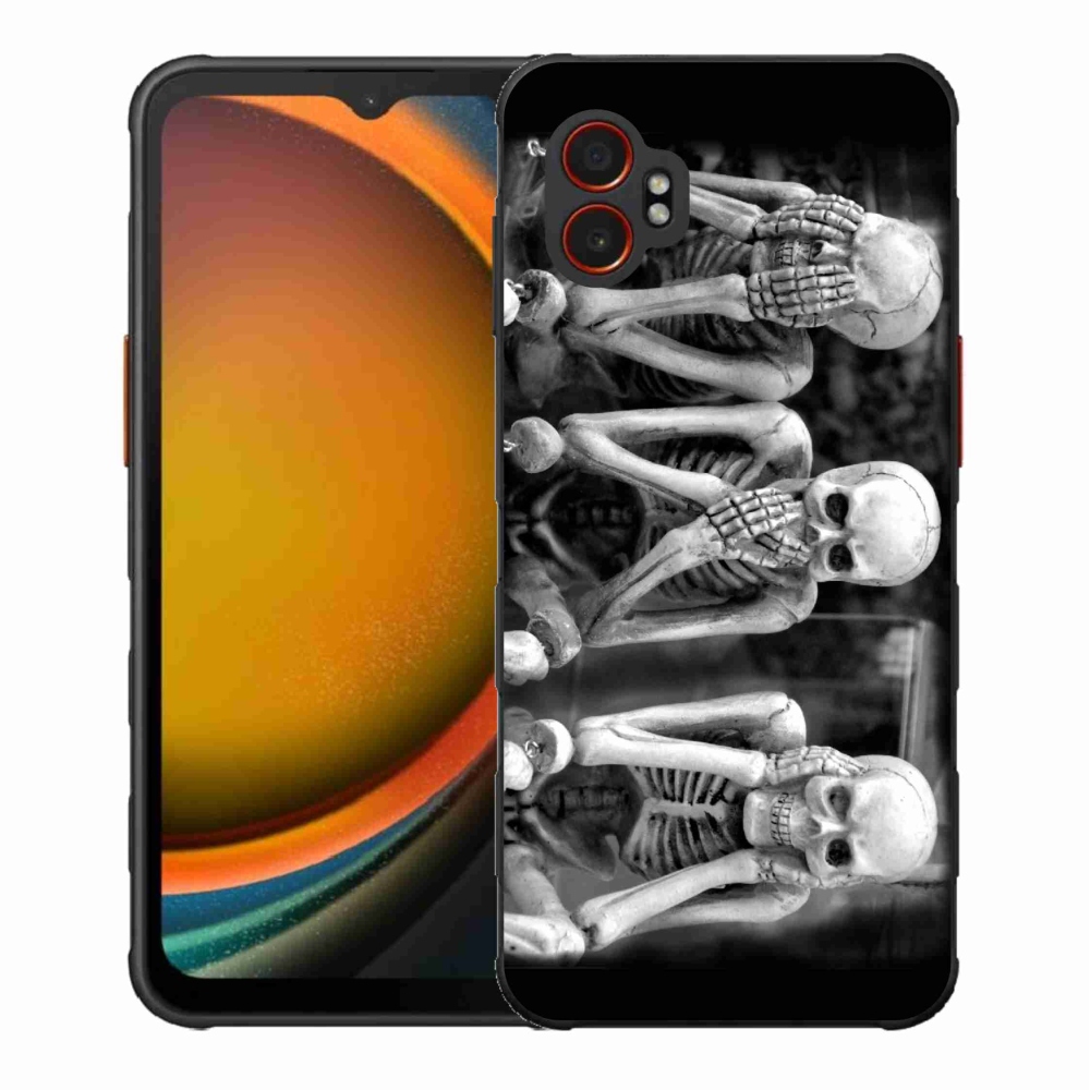 Gelový kryt mmCase na Samsung Galaxy Xcover 7 Pro - kostlivci
