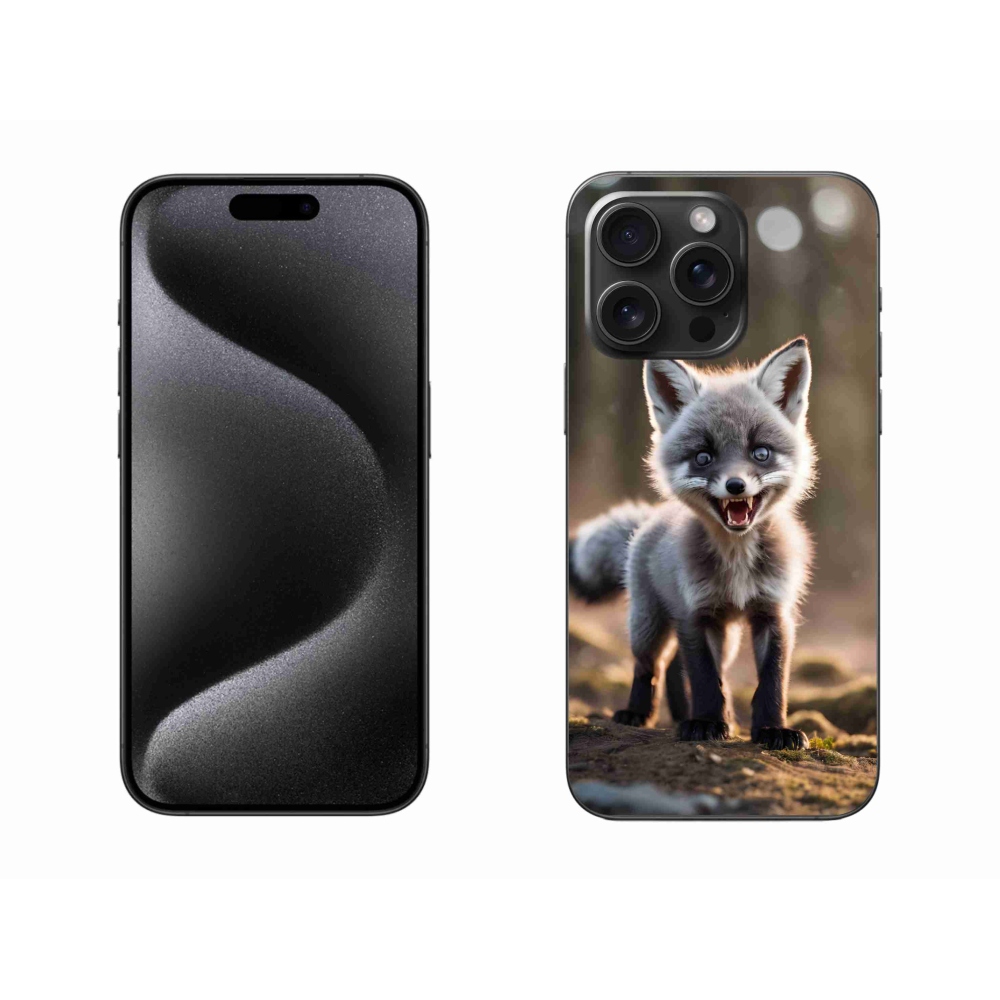 Gelový kryt mmCase na iPhone 15 Pro Max - rozzuřená liška