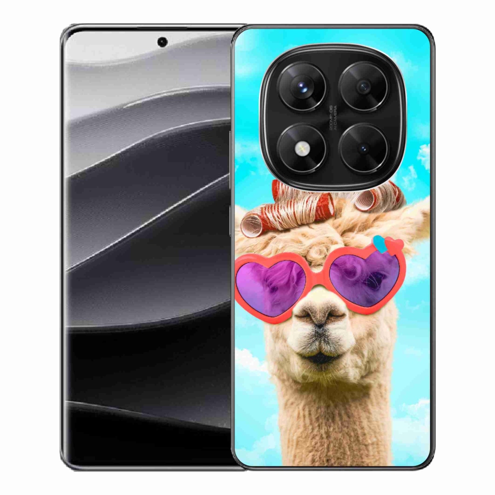 Gelový kryt mmCase na Xiaomi Redmi Note 14 Pro 5G/Poco X7 5G - lama s brýlemi