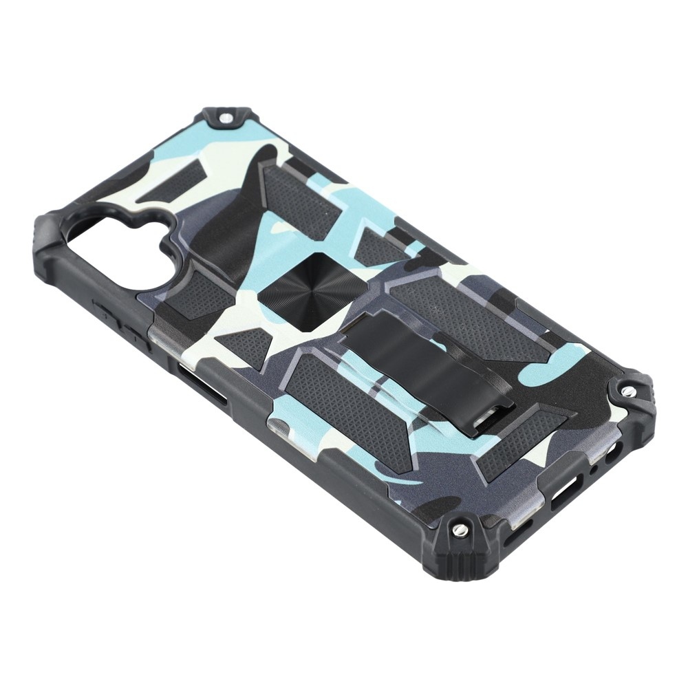Camouflage odolný kryt na Samsung Galaxy A07 4G - světlemodrý