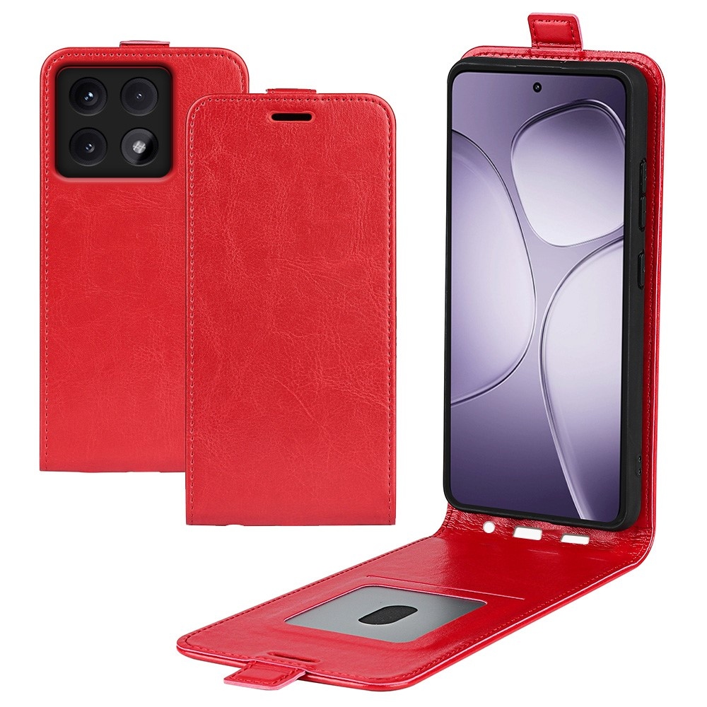 Vertical knížkové pouzdro na Xiaomi 14T Pro - červené