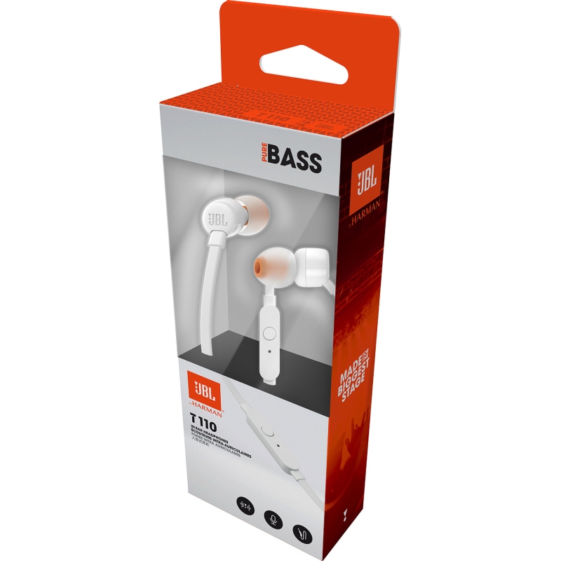 JBL T110 In-Ear Headset 3,5mm White