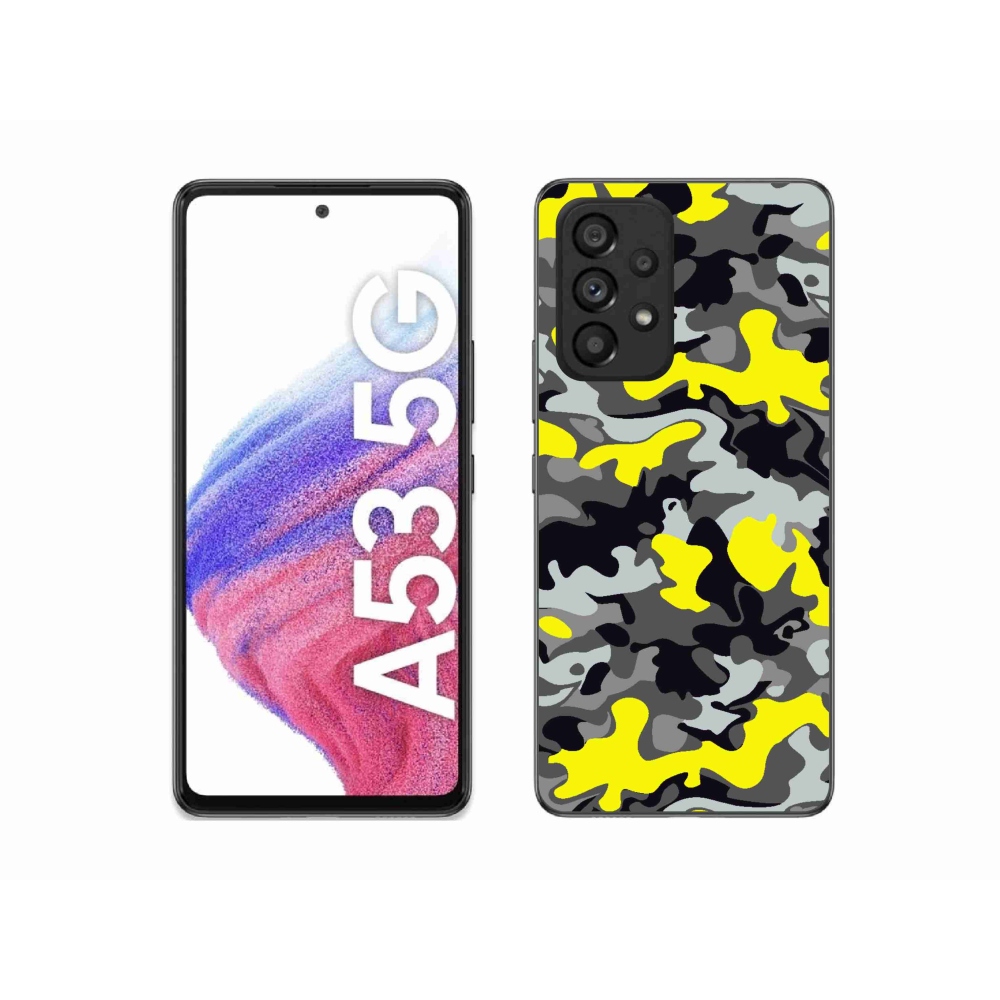 Gelový kryt mmCase na Samsung Galaxy A53 5G - maskáčový vzor 6