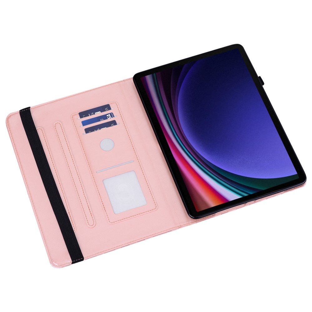 Tree zavírací pouzdro na Samsung Galaxy Tab S9 - růžovozlaté