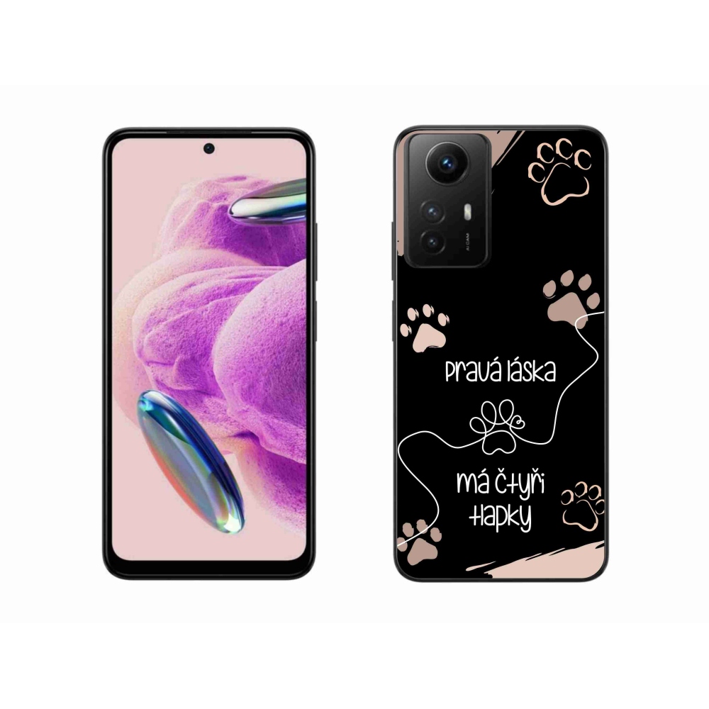 Gelový kryt mmCase na Xiaomi Redmi Note 12S - psí motiv 1 černé pozadí