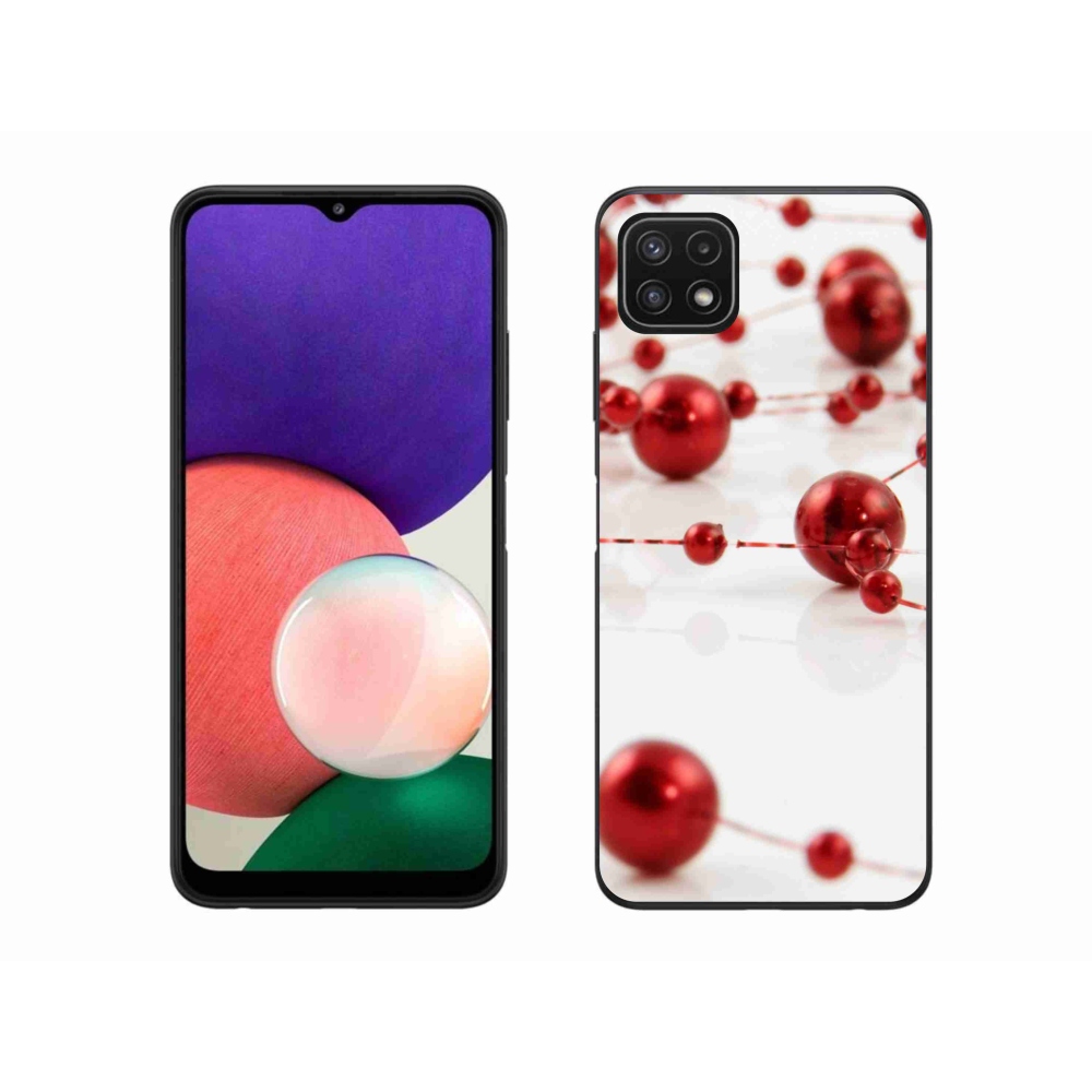 Gelový kryt mmCase na Samsung Galaxy A22 5G - vánoční řetěz