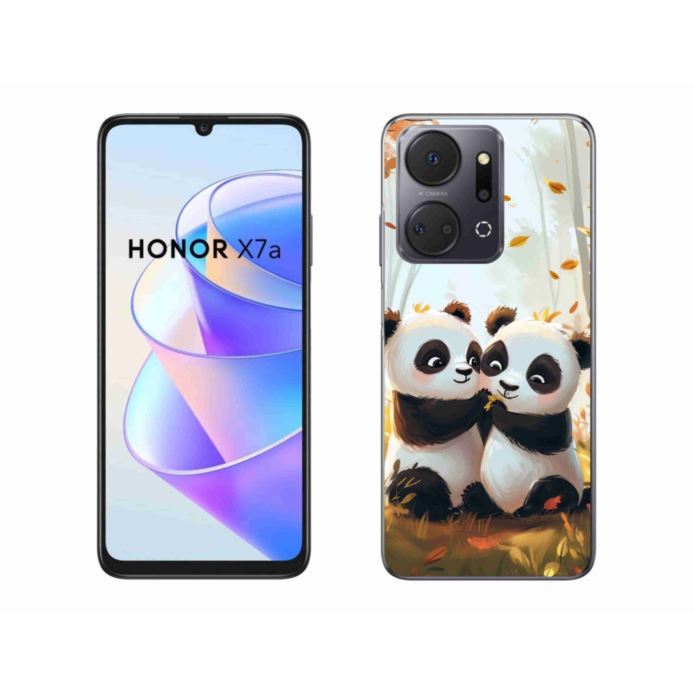 Gelový kryt mmCase na Honor X7a - pandy