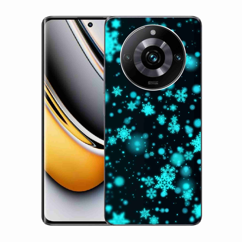 Gelový kryt mmCase na Realme 11 Pro/11 Pro+ - sněhové vločky 1
