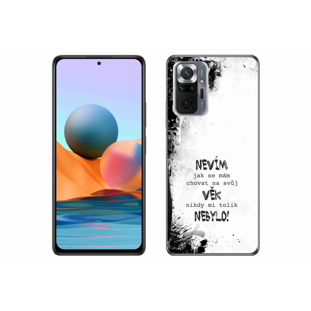 Gelový kryt mmCase na Xiaomi Redmi Note 10 Pro - vtipný text 14 bílé pozadí