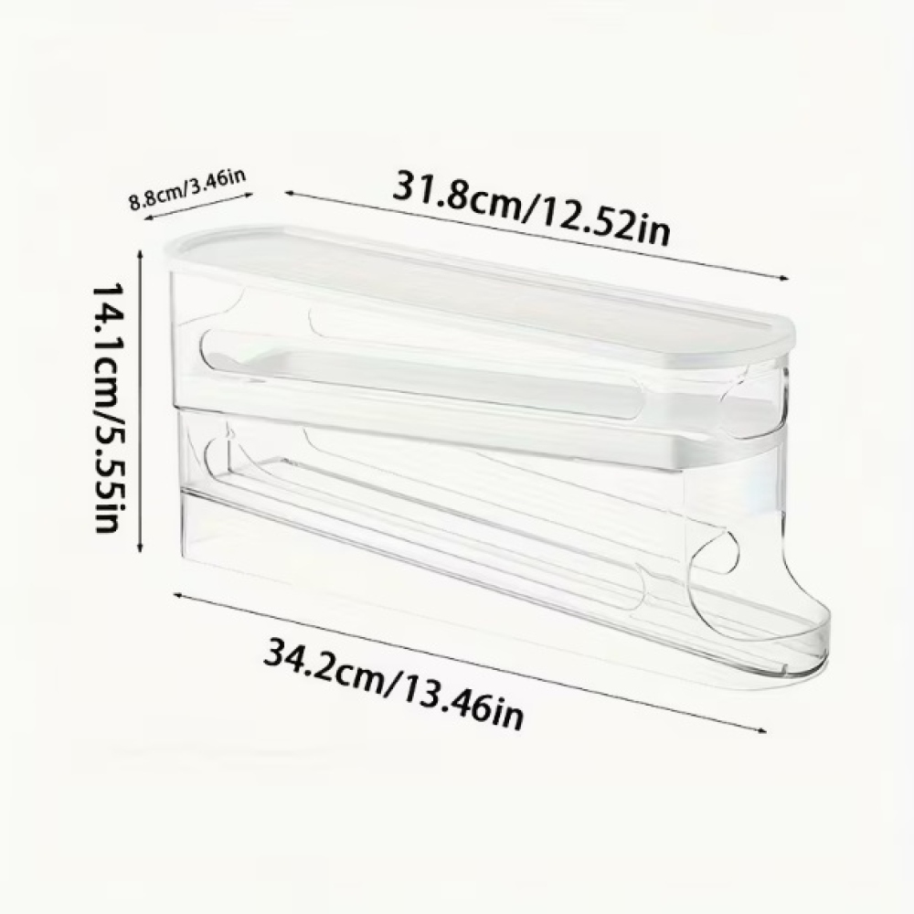 Dvoupatrový organizér na vajíčka do lednice