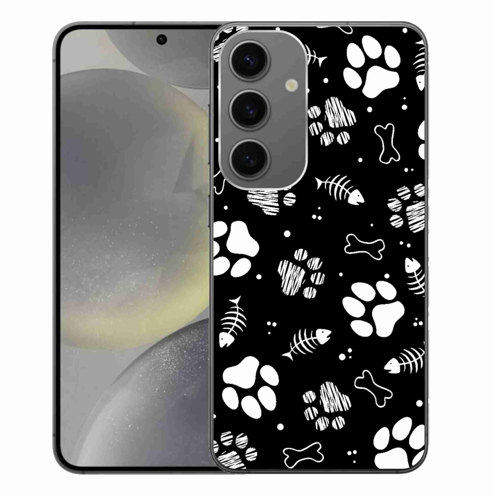Gelový kryt mmCase na Samsung Galaxy S24+ - psí tlapky
