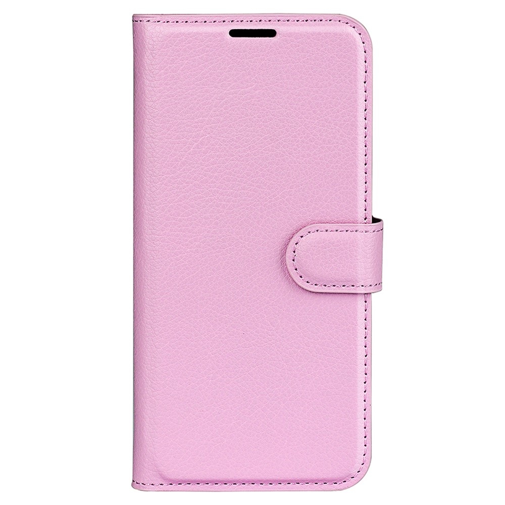 Litchi knížkové pouzdro na Xiaomi Redmi Note 12S - růžové
