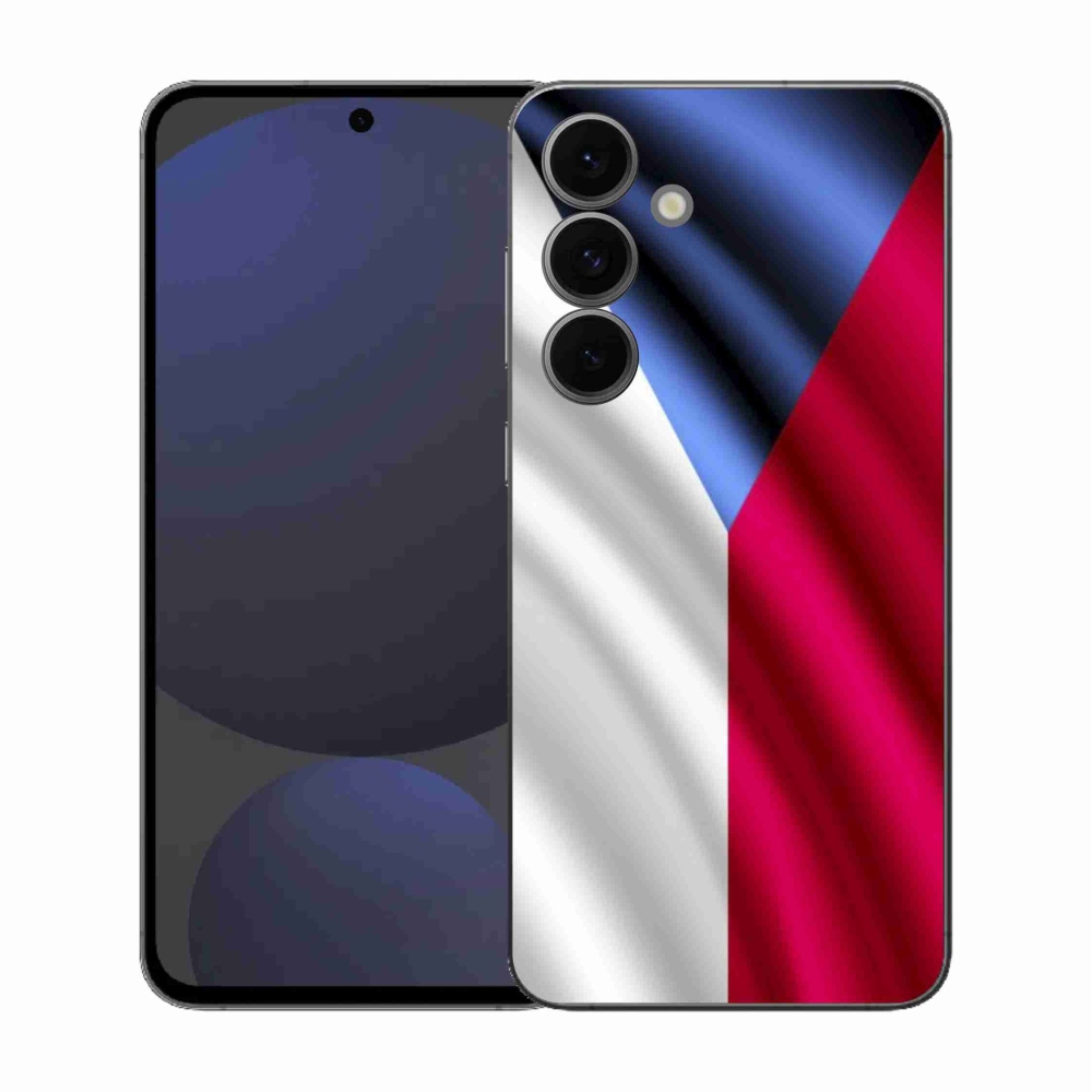 Gelový kryt mmCase na Samsung Galaxy S25 FE - česká vlajka