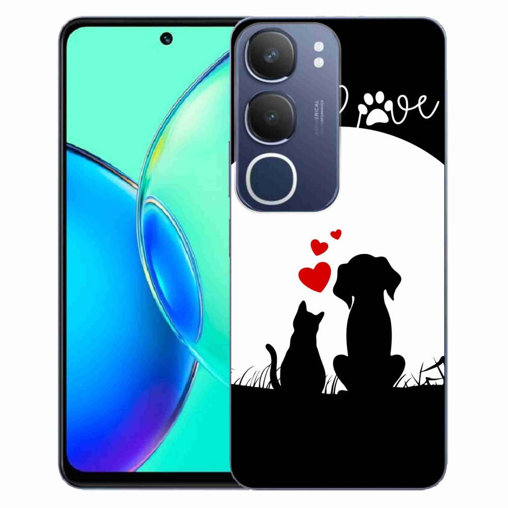 Gelový kryt mmCase na Vivo Y19s - zvířecí láska