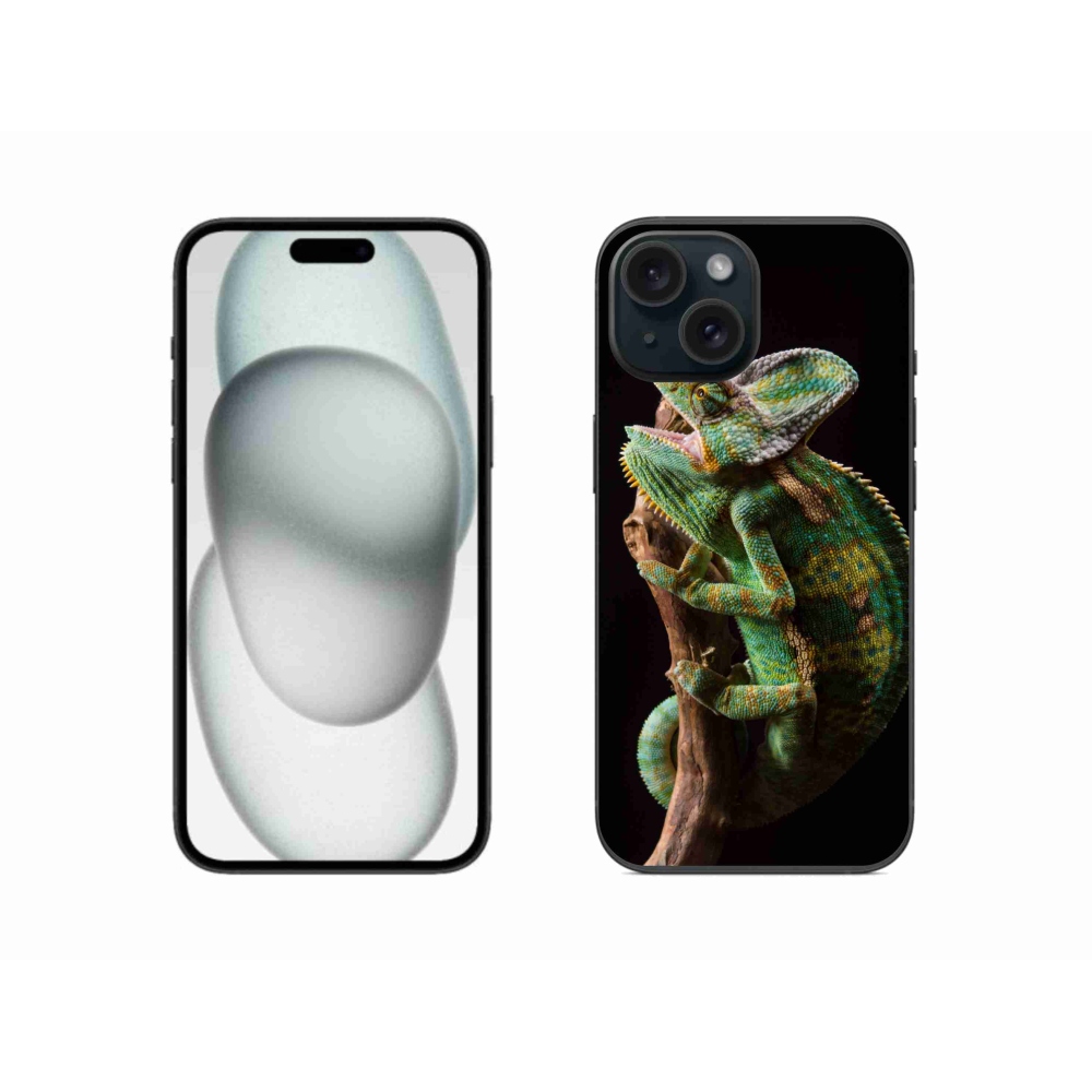 Gelový kryt mmCase na iPhone 15 - chameleon