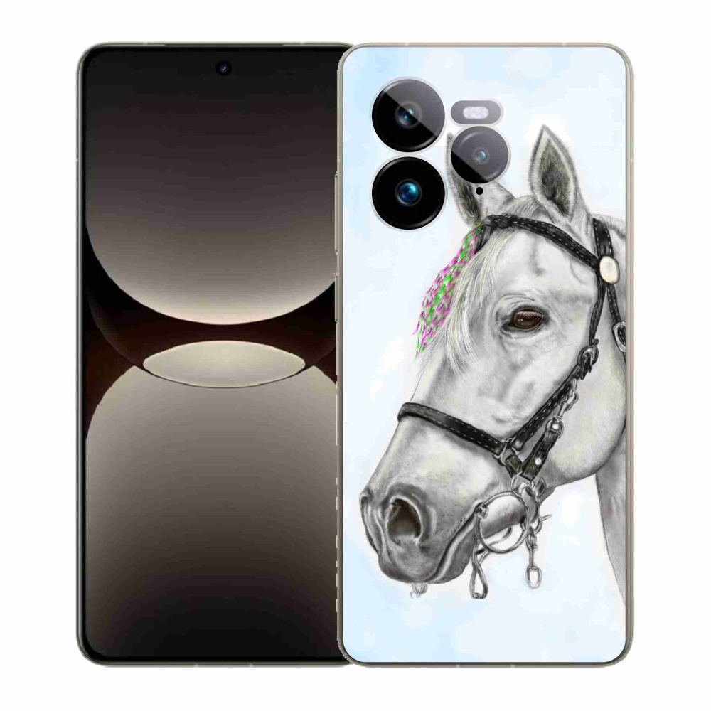 Gelový kryt mmCase na Realme GT 7 Pro 5G - bílý kůň 1