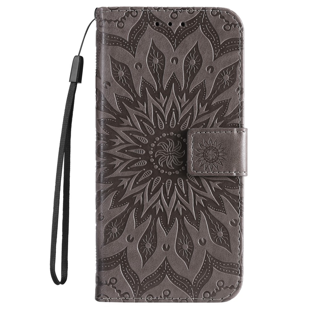 Sunflower knížkové pouzdro na iPhone 16e - šedé