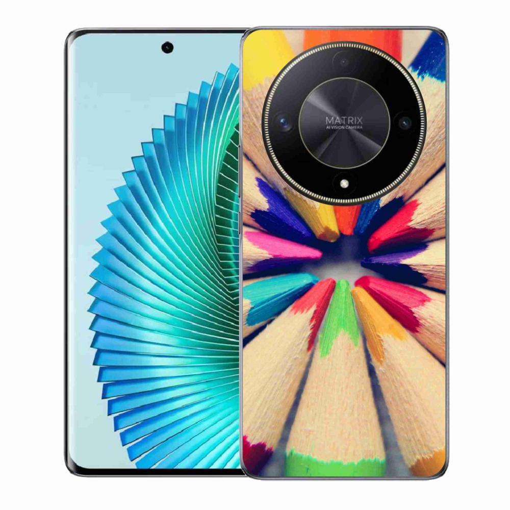 Gelový kryt mmCase na Honor Magic 6 Lite 5G - pastelky 
