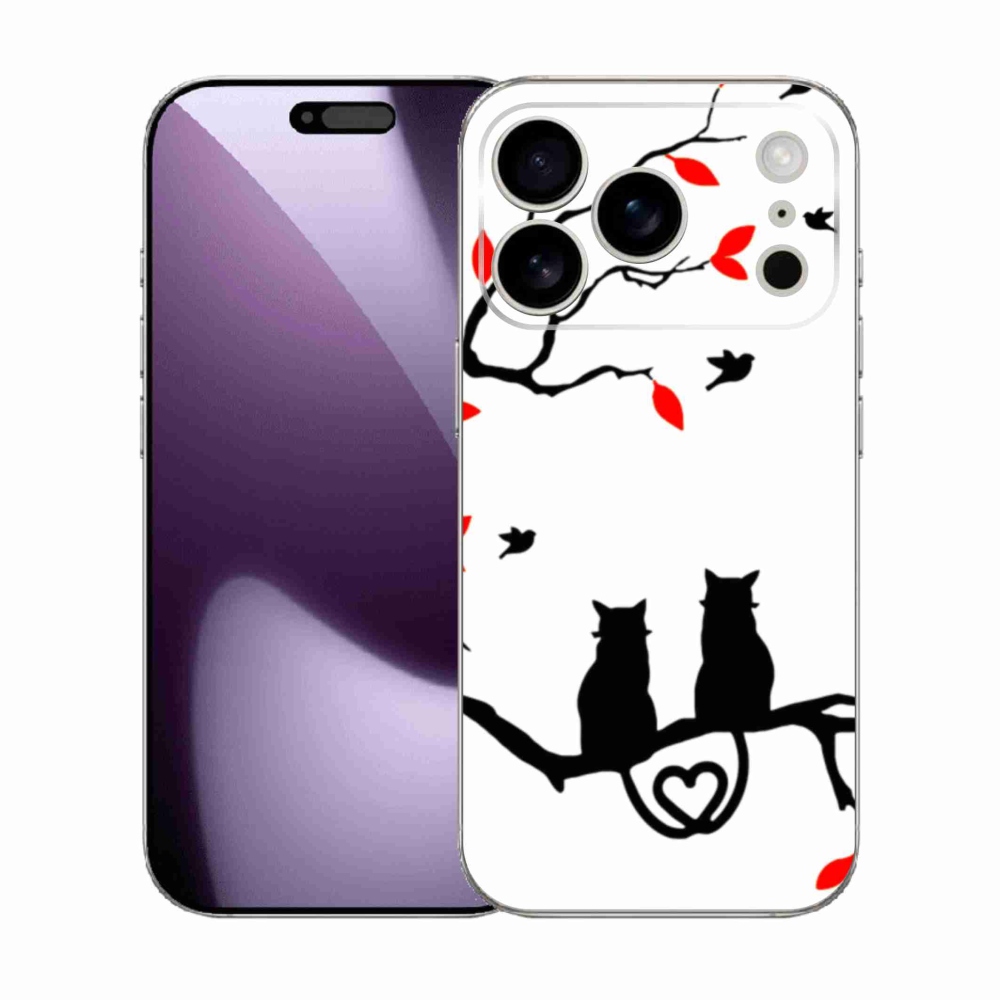 Gelový kryt mmCase na iPhone 17 Pro - kočičí láska