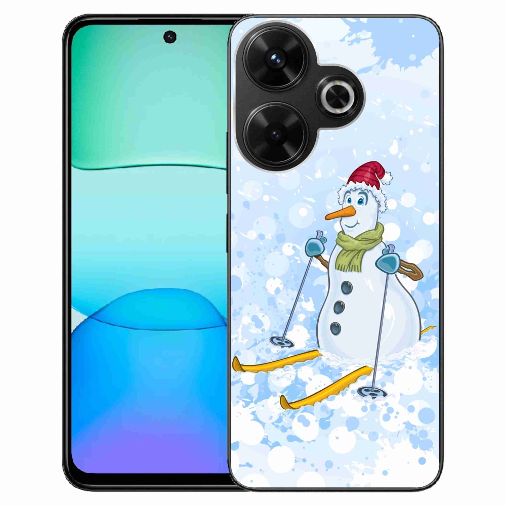 Gelový kryt mmCase na Xiaomi Redmi 13 4G/Poco M6 4G - sněhulák